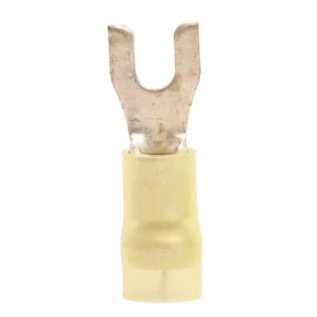 Hillsdale Terminal Fork Terminal, #6 Stud Size, 10 AWG, 600 V, Nylon Insulated, 500 PK 30270